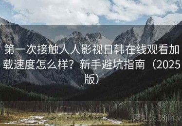 第一次接触人人影视日韩在线观看加载速度怎么样？新手避坑指南（2025版）