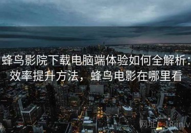 蜂鸟影院下载电脑端体验如何全解析：效率提升方法，蜂鸟电影在哪里看