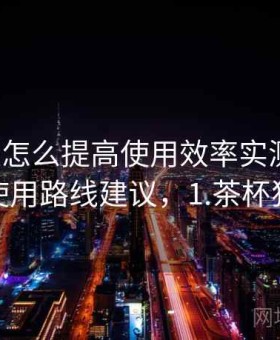 茶杯狐怎么提高使用效率实测结果：使用路线建议，1.茶杯狐