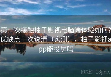 第一次接触柚子影视电脑端体验如何？优缺点一次说清（实测），柚子影视app能投屏吗
