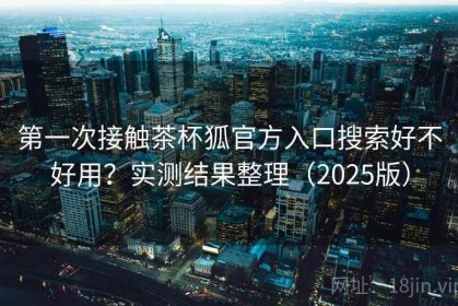 第一次接触茶杯狐官方入口搜索好不好用？实测结果整理（2025版）