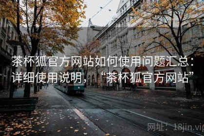 茶杯狐官方网站如何使用问题汇总：详细使用说明，“茶杯狐官方网站”