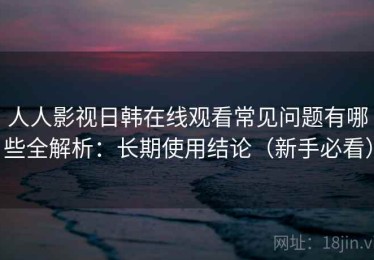 人人影视日韩在线观看常见问题有哪些全解析：长期使用结论（新手必看）