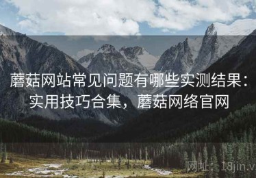 蘑菇网站常见问题有哪些实测结果：实用技巧合集，蘑菇网络官网