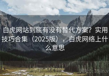 白虎网站到底有没有替代方案？实用技巧合集（2025版），白虎网络上什么意思