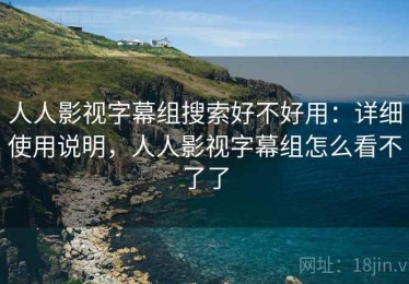 人人影视字幕组搜索好不好用：详细使用说明，人人影视字幕组怎么看不了了