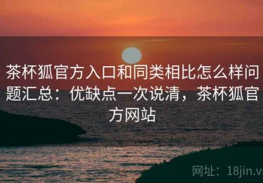 茶杯狐官方入口和同类相比怎么样问题汇总：优缺点一次说清，茶杯狐官方网站