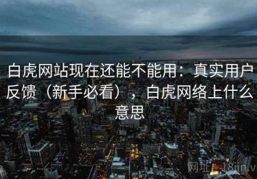 白虎网站现在还能不能用：真实用户反馈（新手必看），白虎网络上什么意思