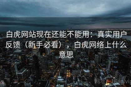 白虎网站现在还能不能用：真实用户反馈（新手必看），白虎网络上什么意思